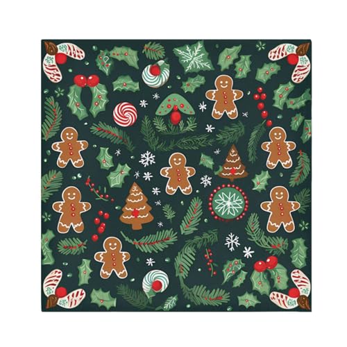 Servilletas de Tela Navidad con Diseño de Hombre de Jengibre miniatura 1