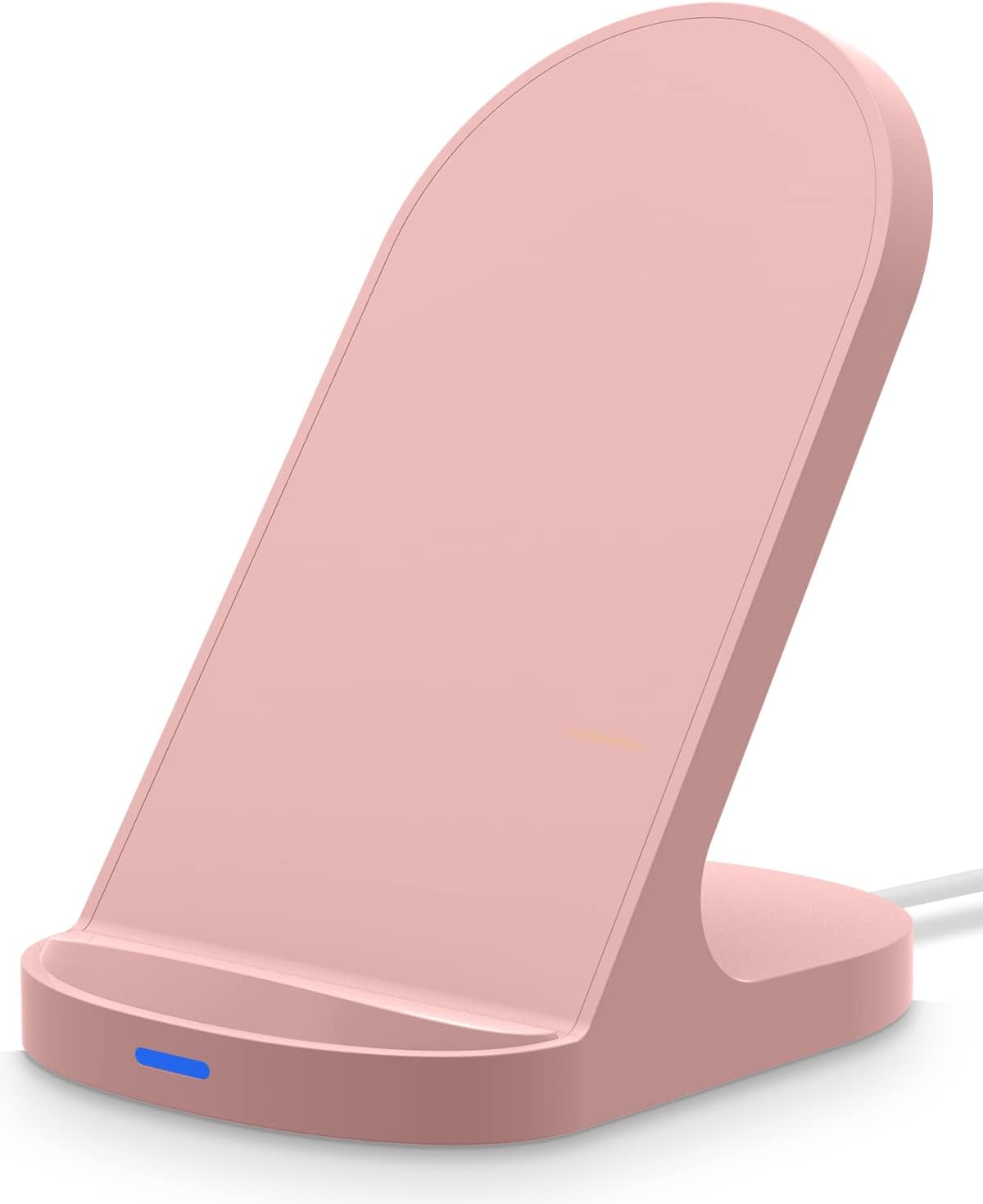 YW YUWISS 15W Fast Wireless Charger Wireless Phone Charger Stand Compatible with Apple iPhone 14 13 12/12 Pro Max/ 11Pro/11Pro Max, Compatible with Samsung Galaxy S22 S21 S20 (Rose Gold)