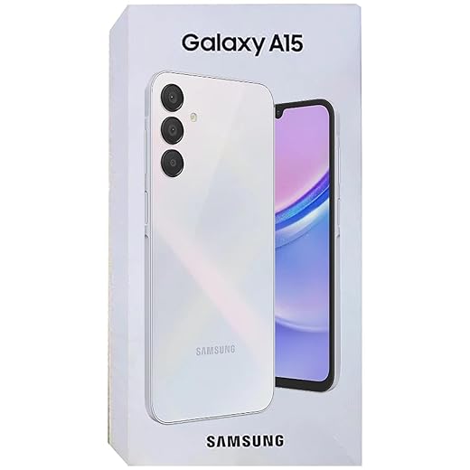 Samsung Galaxy A15 (SM-155M/DSN), 128GB 6GB RAM, Dual SIM, Factory Unlocked GSM, International Version (Wall Charger Bundle) (Light Blue)