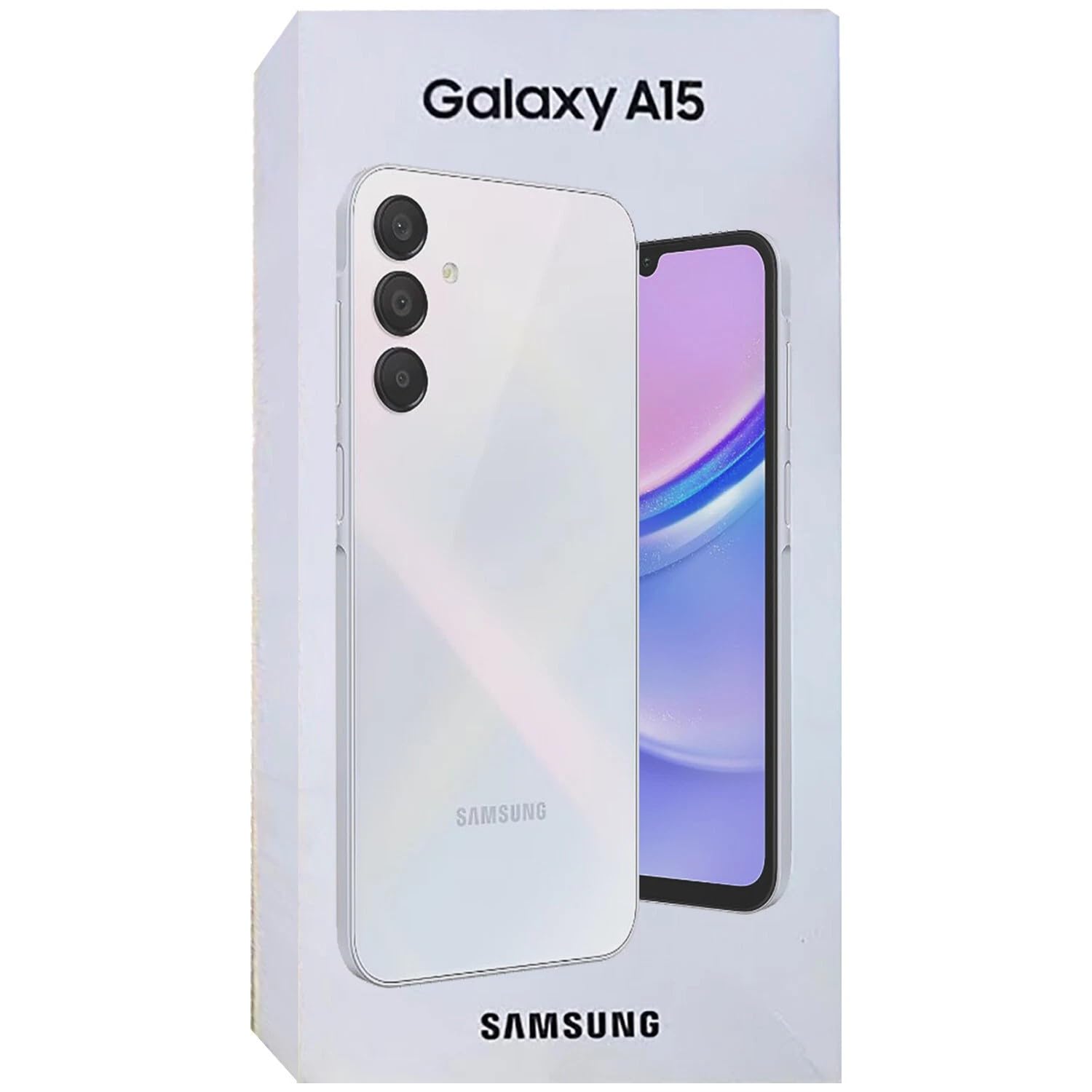 Samsung Galaxy A15 (SM-155M/DSN), 128GB 6GB RAM, Dual SIM, Factory Unlocked GSM, International Version (Wall Charger Bundle) (Light Blue)