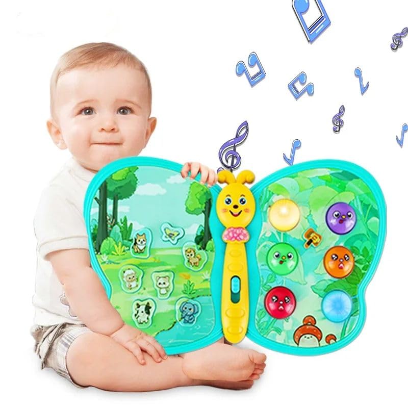 Brand Conquer Musical Butterfly Piano with Hammer Game Lights Learning Educational Interactive Infant Toddler Kids Toy with Animal Sound Toy (Butterfly Piano with Hammer Game) (B0DGXYR62V) Amazon Price History, Amazon Price Tracker