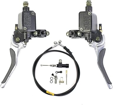 Motorcycle Brake And Clutch Master Cylinder Reservoir With Left And Right Levers Compatible With YQ50 Aerox MBK 1997 To 2013AA Kits