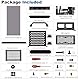 GeeekPi 8U Netzwerkschrank, 10-Zoll-Rack für Netzwerk-, Server-, Audio- und Videoausrüstung, DeskPi RackMate T1 Rackmount-Server-Schrank Gehäuse (Schwarz)