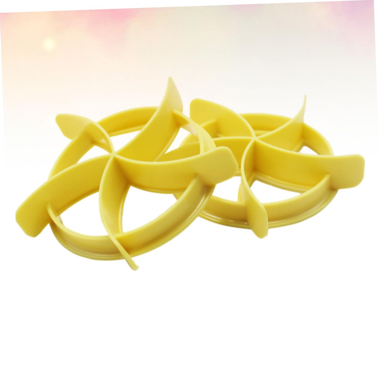 Amosfun 12 Piezas herramientas para hornear molde de extrusión de pan molde de pastelería moldeador de pan de reposteria molde redondo pan molde moldes de prensa de pan Yellow