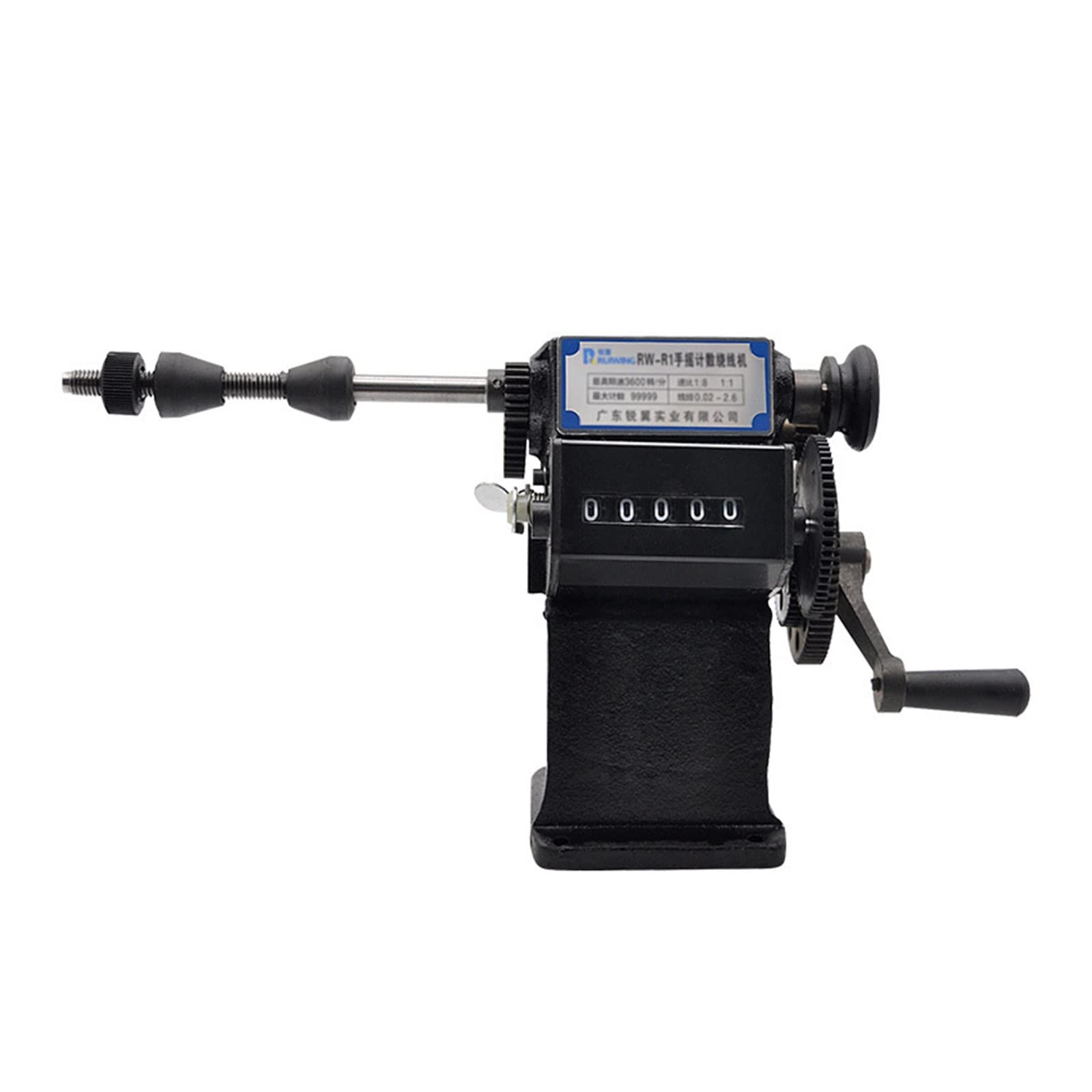 RW-5 / R1 Manual Hand Shake Digital Display Wire Semi-Automatic Count Winding Machine Electrical Transformer Row Machine(Red1)