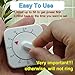 Square 60 Minute Mechanical Kitchen Timer - Visual Kitchen Cooking Timer Clock with Loud Alarm - No Batteries Required-Manual Countdown Timer for Classroom, Home, Study and Cooking (White)
