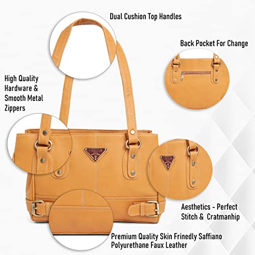 Image of Fostelo Women's Nightingale Satchel Tote Handbag for Women | Ladies Purse | Stylish Shoulder Bag | Gift For Women