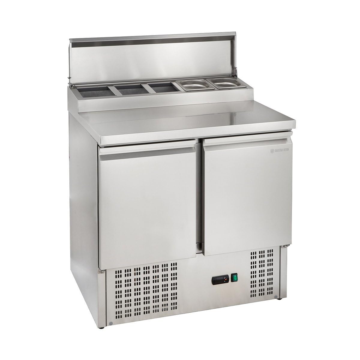 GastroHero Table de préparation ECO 900 pour 5 bacs x GN 1/6 | CHR Fournitures de la restauration