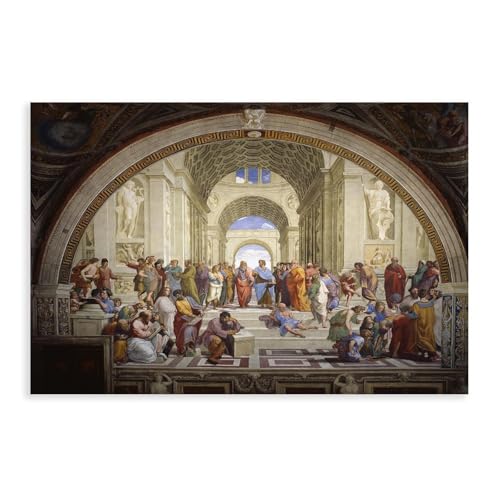 Raphaels School Of Athens Gigapixel Standard These Aesthetic Canvas Posters