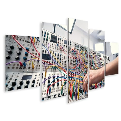 Impression sur toile synthétiseur modulaire pour habiller les murs de studio vides