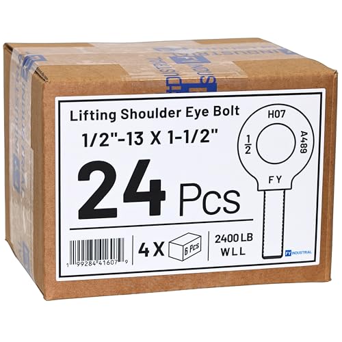 Image of Case of 24 Pcs Lifting Shoulder Eye Bolts 1 /2 inch-13 X 1-1 /2 inch
