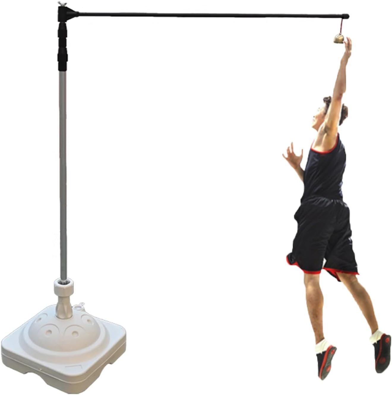 Floor-Standing Vertical Jump Tester,120-380cm Adjustable Vertical Jump Training Equipment Tool,for Adult Teen Volleyball Basketball Jump Measurement
