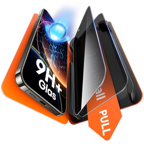 TAURI 2 Pack for iPhone 13 Pro Max Privacy Screen Protector, 1-Step Install