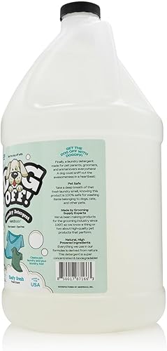 Miniatura 3 de Bark2Basics Detergente líquido para ropa Dog-Off, 1 galón, 128 cargas, elimina los olores y las manchas de las mascotas de la ropa, toallas y ropa,