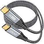1.8M USB C to USB C Display Cable, 4K Video Output, 20Gbps Data Transfer & 100W PD Charging, USB 3.2 Gen 2x2 Cord for MacBook, iPhone 16/15, Samsung S24, Arzopa & Yodoit Type-C Portable Monitors