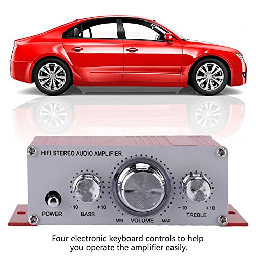 Mini Car Auto-versterker, autoluidspreker Sterk vermogen Muziekspeler Vier elektronische toetsenbordbediening… - Afbeelding 5