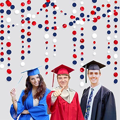 46ftnavyblueredwhitecircledotsgarlandsroyalblueredhangingpaperpolkadotsstreamerfor4thofjulyamericanindependencedayusanationaldaypatrioticveteranspartydecorationssupplies Urban Country Home Decor 46 ft navy blue red white circle dots garlands royal blue red hanging paper polka dots streamer for 4th of july american independence day usa national day patriotic veterans party decorations supplies urban country home decor