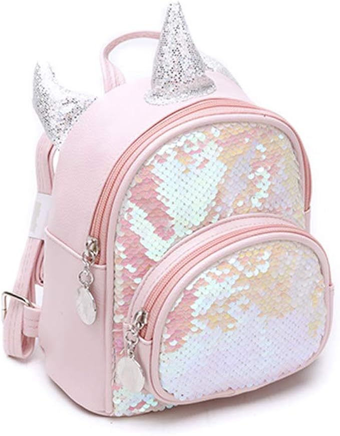 Einhorn Kinderrucksack Mädchen Pailletten Schultasche Büchertasche