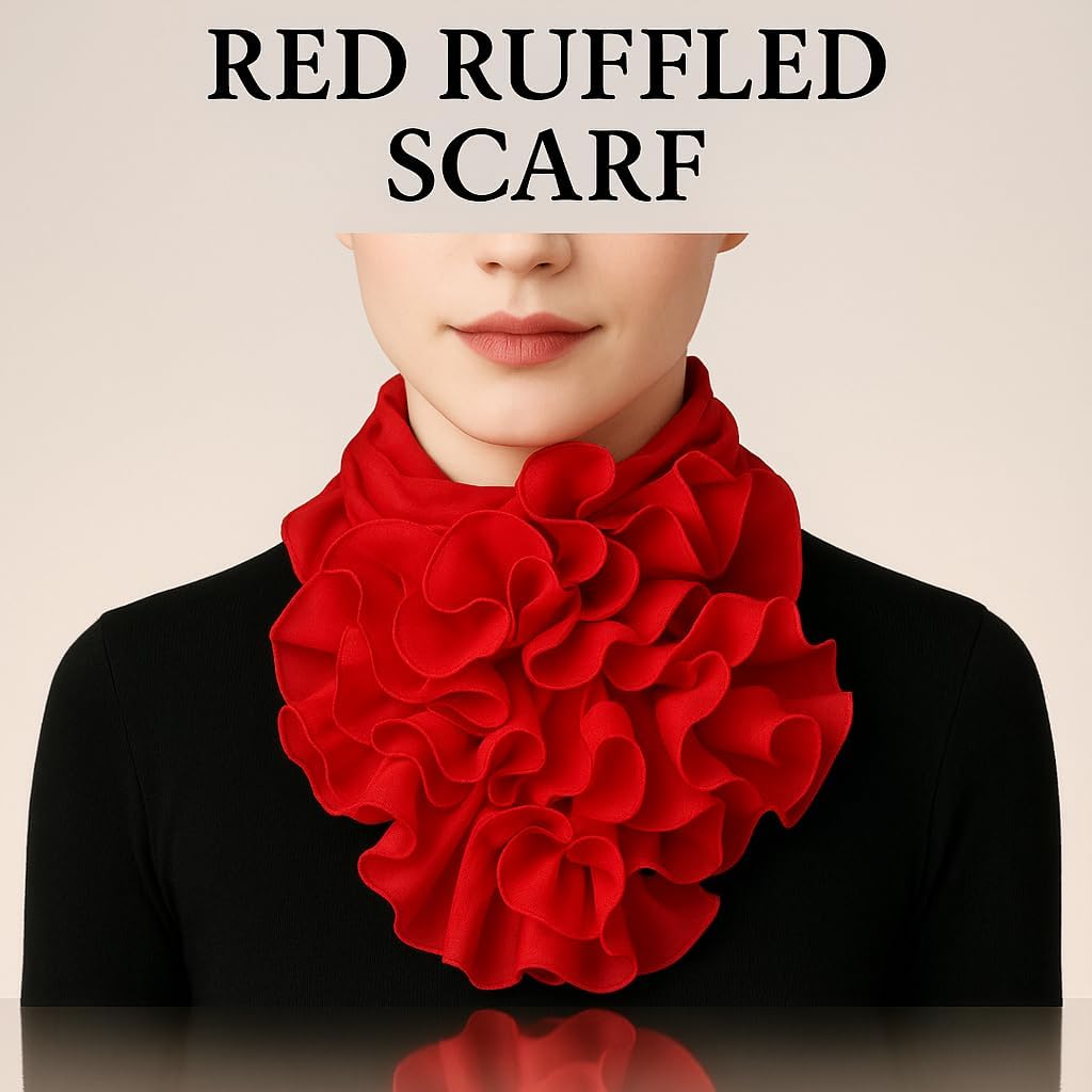 Ladies Fashion Head Scarf, Floral Pattern Shawl Wrap, Lightweight Valentine's Day Scarf for Women