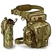 Jueachy Multifunctional Drop Leg Waist Bag, Tactical Military Thigh Hip Outdoor Pack for Motorcycling Hiking Traveling Fishing Tool Pouch with Detachable Water Bottle Pouch，Camouflage