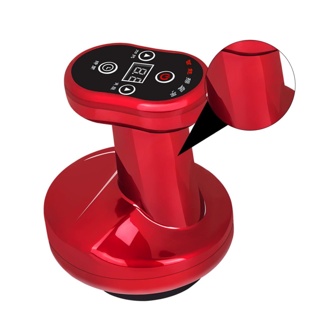 Healeved Strumento Elettronico di Grattaggio per Automassaggio Terapia Termica e Funzione Drenante, Materiale Abs, Set per Rilassamento e Linfodrenaggio