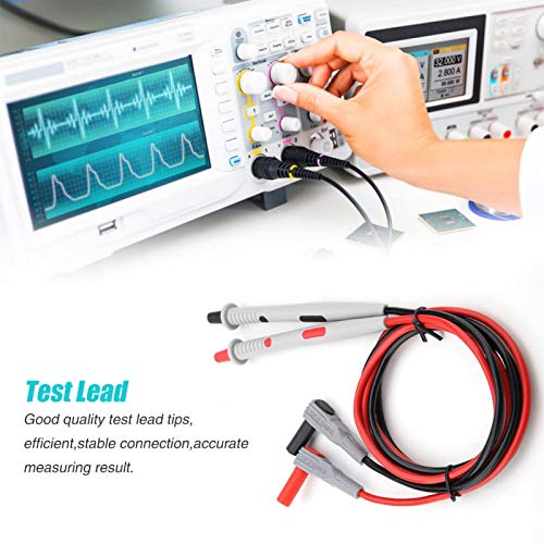 Image of Multimeter Test Leads Replaceable Probe Tips Kit with Alligator Clips for Car Diagnostics Circuit Testing