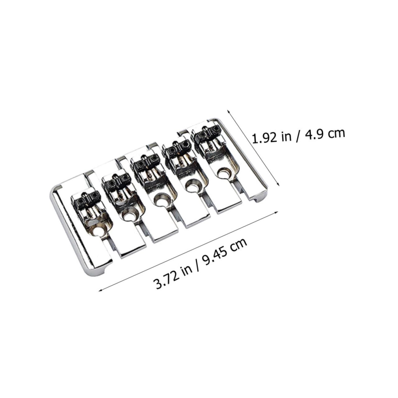 VANZACK 1pc Fixed Tailpiece String Saddle Bridge for Guitar Elegant Design Easy Installation Replacement for Old Damaged Parts Upgrade for Acoustic and Electric Guitars