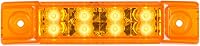 Vista 23 de GG Grand General 75170 Luz sellada ámbar/ámbar (6" rectángulo 8 LED, alto/bajo 3 cables)