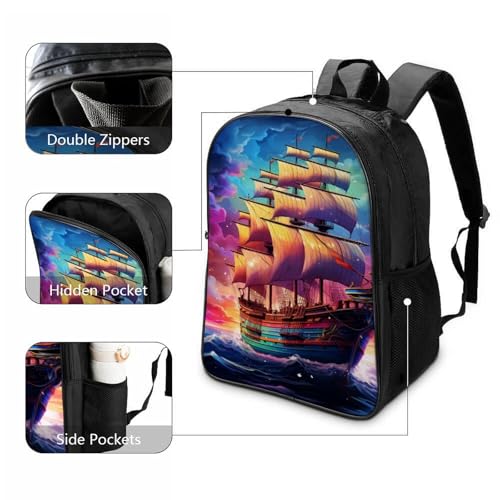 Mochila infantil de veleros 40x28x16cm para fijar la postura y facilitar la carga escolar 3