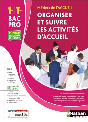 Organiser et suivre les activités d'accueil - 1re/Terminale Bac Pro Métiers de l'Accueil