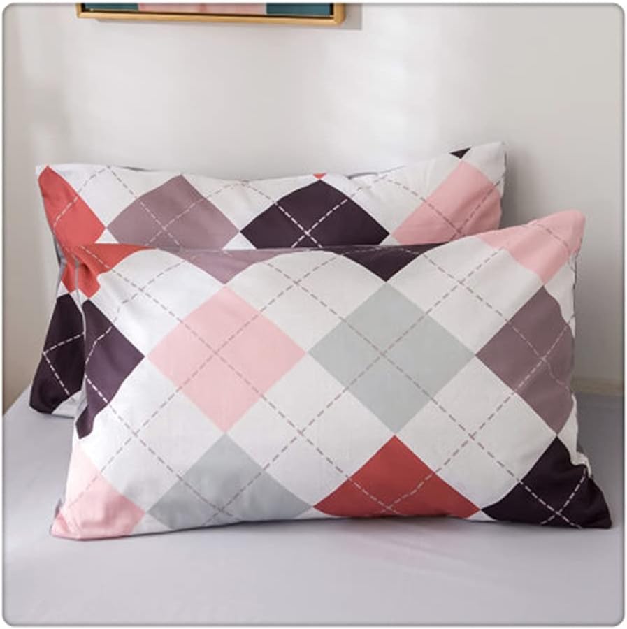 Nordic Minimalist 48cm*74cm Geometry Floral Print Cartoon Pillowcases Pillow Cases Soft Home Textile Bedding Use(Style H)