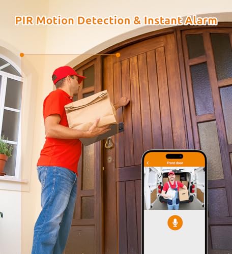 TOUCAN Doorbell Camera, Video Doorbell with Chime, 2-Way Talk, 2.4Ghz WiFi, Night Vision, PIR Motion Detection, Compatible with Alexa and Google Assistant, Indoor Outdoor Surveillance thumbnail 7