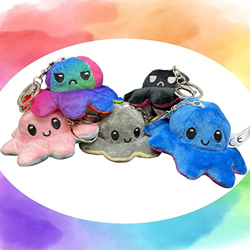 KUNSTIFY Plüschtier Oktopus Schlüsselanhänger Stimmungs Kuscheltier Octopus plüschtier für Mädchen, Frauen, Kinder um… – Bild 3