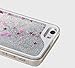 Hundromi iPhone 6 Case, iPhone 6s Case, Luxury Bling Glitter Sparkle Hybrid Bumper Case with Liquid Infused with Glitter and Stars for iPhone 6/iPhone 6s - Silver