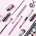 Mascara Brushes Wands - Eyebrow Brush With Cap BTArtbox 3 Pcs Portable Eye Brush Eyelash Wands Brushes Makeup Applicator Cosmetic Brushes for Travel