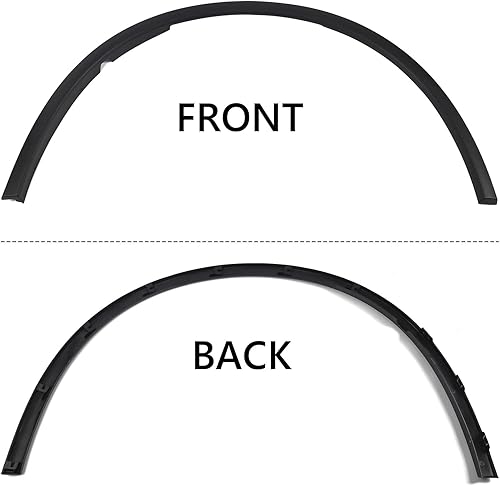 Miniatura 3 de FIONE Cubierta de moldura para guardabarros del arco de rueda delantera compatible con Dodge Durango 2011-2018 (izquierda y derecha)