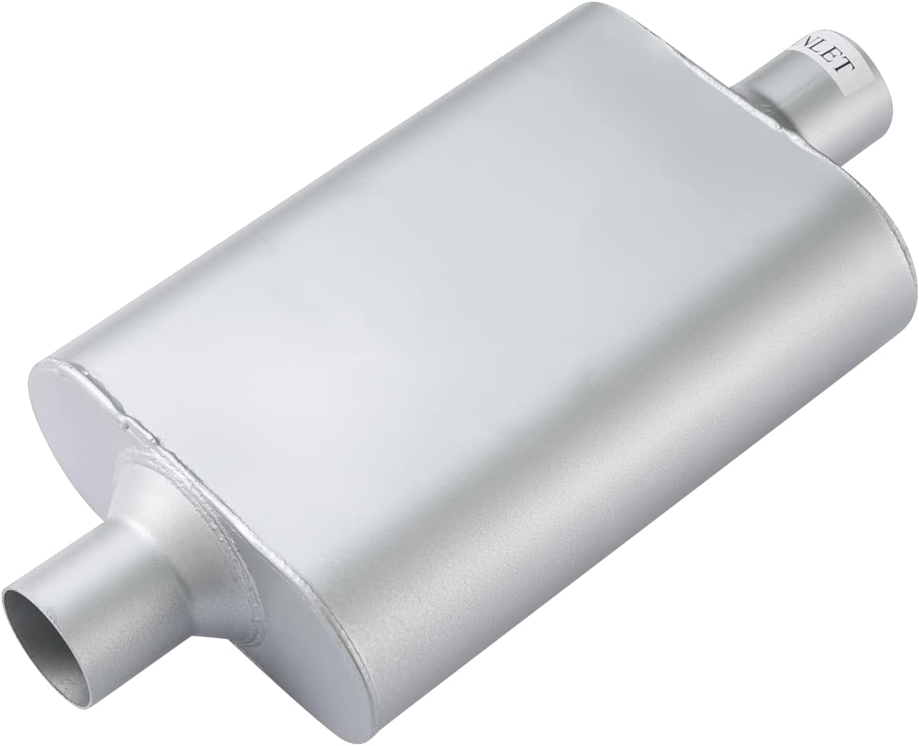 Floshine FH8C25C25 Dual Chamber Universal Muffler 2.5" Inlet/Outlet 17" Performance Exhaust for Cars