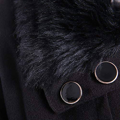 Listha Wool Lapel Trench Parka Coat Women Warm Outwear Long Jacket Overcoat #TOP6