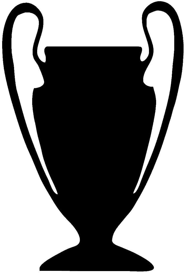 Intercoat UEFA CHAMPIONS LEAGUE TROPHY WALL ART STICKER DECAL. 3 SIZES. (GOLD, SMALL 600x400CM)