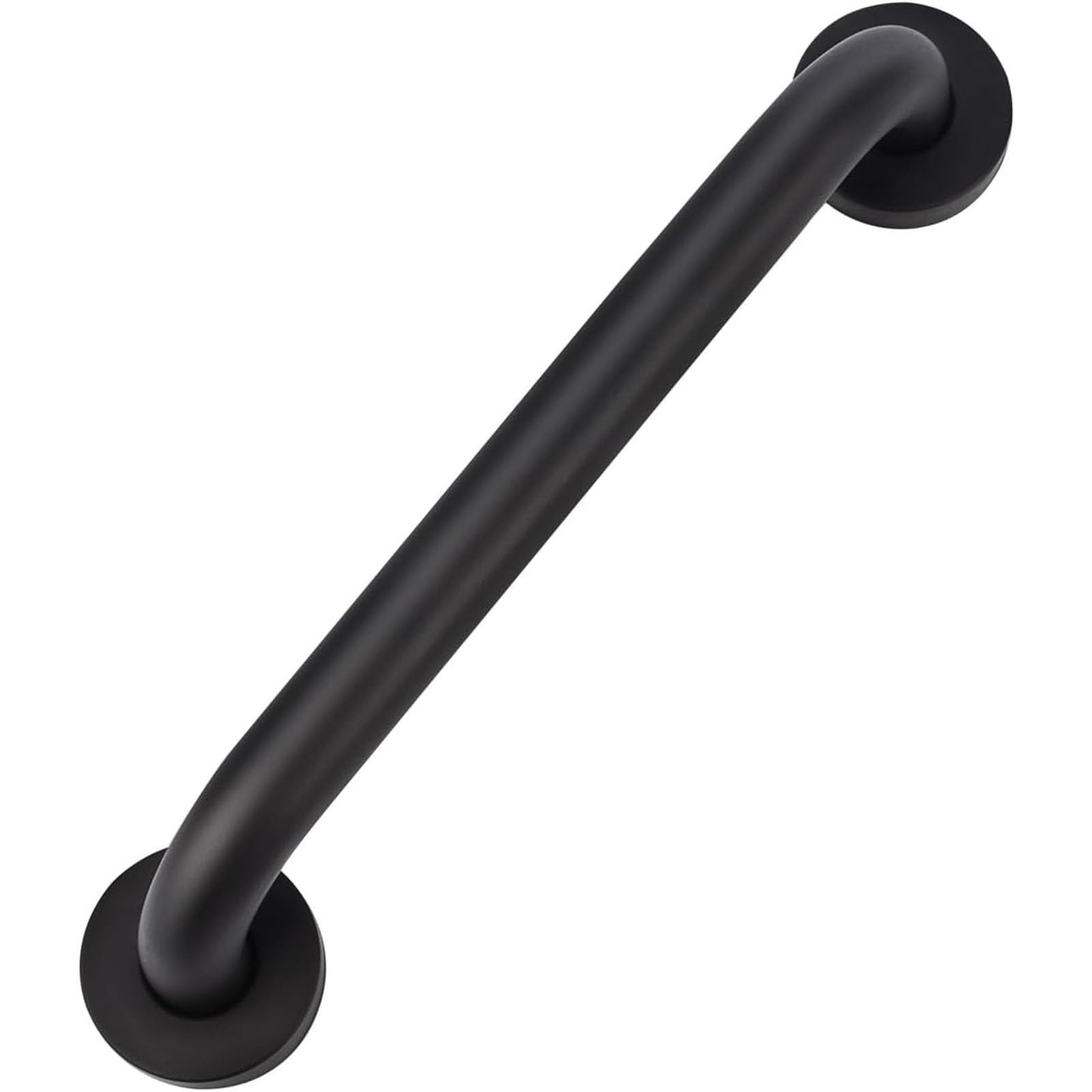FKXSXAZ Shower Grab Bar, Bathroom 50cm 60cm 80cm Matte Black Stainless Steel Balance Hand Rail for Handicap Elderly Injury, Thickened Bar Bigger Base Handle(1ft/30cm)