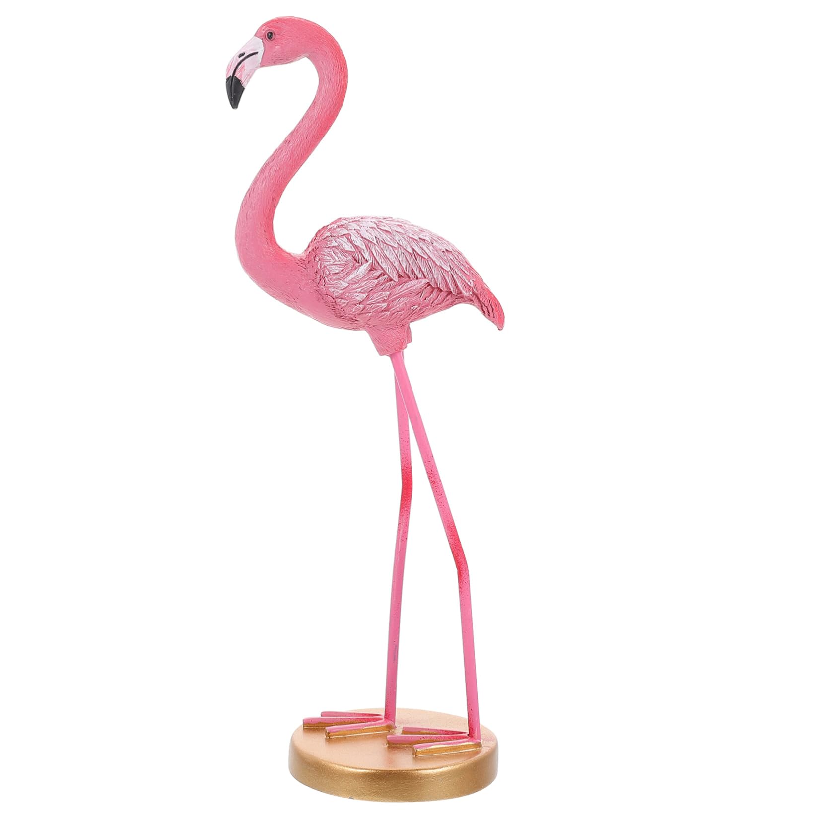 ABOOFAN Statua Fenicottero Rosa in Resina per Decorazione Casa e Ripiano, Ornamento Realistico che Non Sbiadisce, per Vacanze Estive e Decorazioni Casa Eleganti