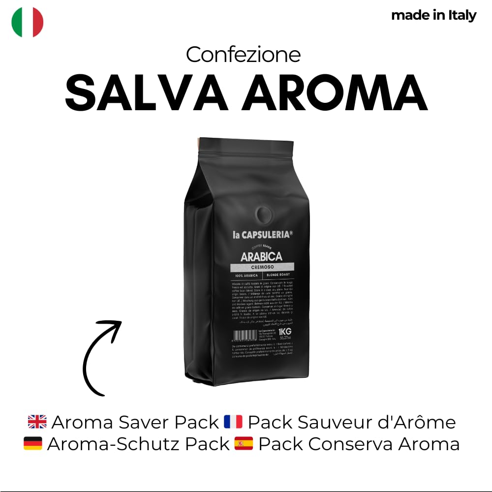 La Capsuleria - Kaffeebohnen ARABICA, 100% Arabica (6x 1kg Kaffeebohnen)