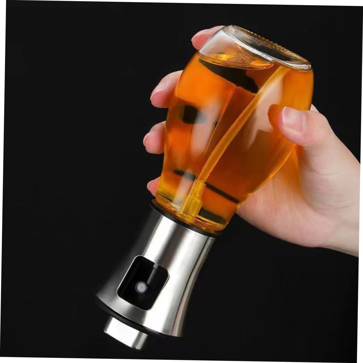 KICHOUSE 2pcs Stainless Steel Oil Sprayer Kitchen Oil Mister Spray Bottle for Spray Bottles for Sprayer Dispenser