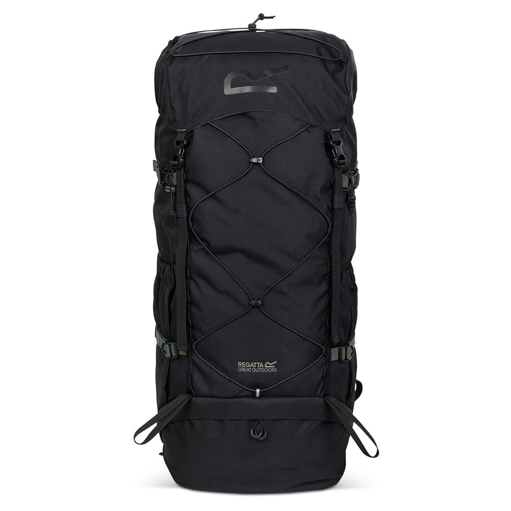 Regatta Zaino Survivor 65L in tessuto riflettente, resistente e resistente, perfetto per passeggiate, escursioni, campeggio e trekking, Grigio, L, Casual