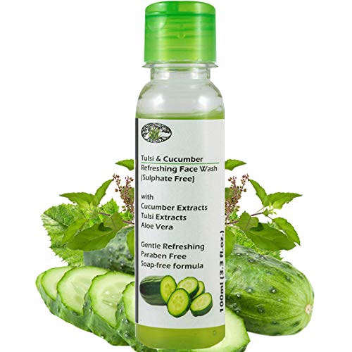 Image of Aloe Veda Tulsi & Cucumber Sulphate Free Herbal Refreshing Face Cleanser 100 ml