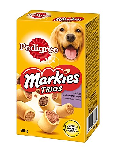 PEDIGREE Snack per cani markies trios gr. 500 - Snack e biscotti cane