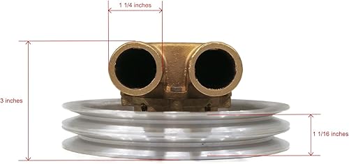 Miniatura 2 de Bomba de agua cruda completa para motores Volvo Penta 3862487, 3812697