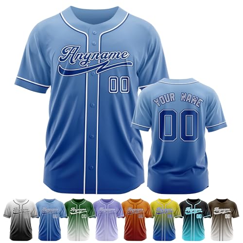Custom Baseball Jersey Stitched or Printed Personalized Baseball Shirts Name Number Sports Uniform for Men Women Youth miniatura 5