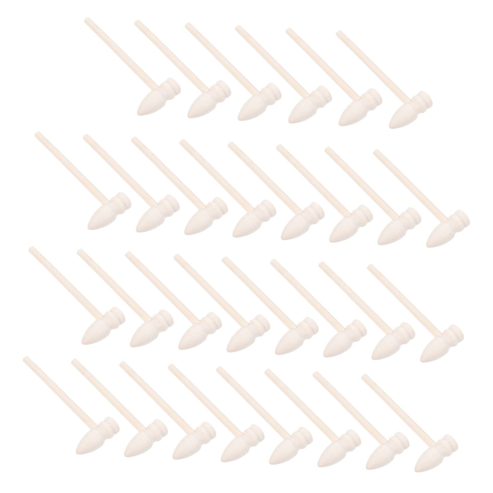 OFFSCH Diy Craft Tool 30pcs Wooden Hammers Mallets Educational Toys for Boys and Girls Ideal for Parties Decor and Fine Motor Skills