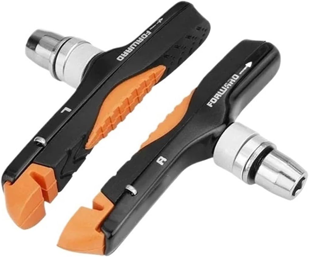 Replaceable V-Brake Pads for Mountain Bikes with Anti-Lock Alloy Rim Technology Designed to Prevent Pitching Over and Enhance